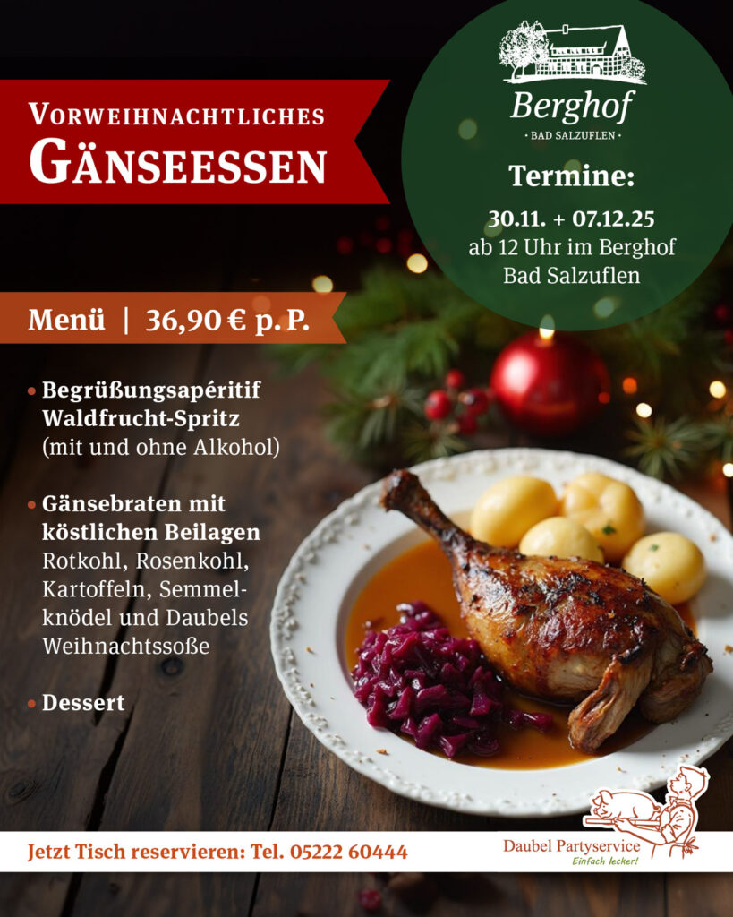 Angebot Gänseessen im Berghof